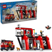 Brandweerkazerne en brandweerauto LEGO-set afbeelding 2