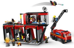 Brandweerkazerne en brandweerauto LEGO-set afbeelding 3