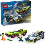 Politiewagen en snelle autoachtervolging LEGO-set afbeelding 2