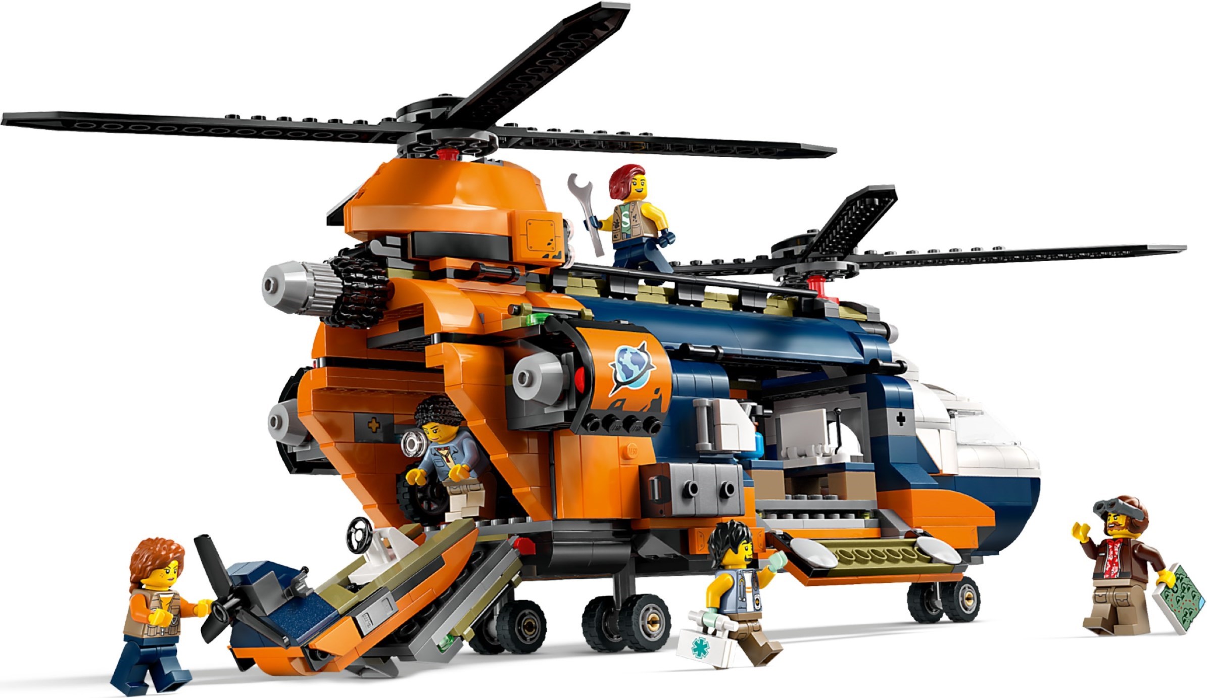 LEGO Jungle Explorer Helicopter at Base Camp set 60437