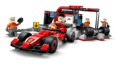 F1 pitstop en pitcrew met Ferrari auto LEGO-set afbeelding 5
