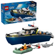 Achtervolging met politieboot LEGO-set afbeelding 3