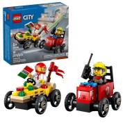 Pizza vs. Fire Truck Race Car Pack LEGO-set afbeelding 3