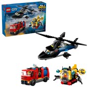 Helikopter, brandweerauto en onderzeeër remix LEGO-set afbeelding 3