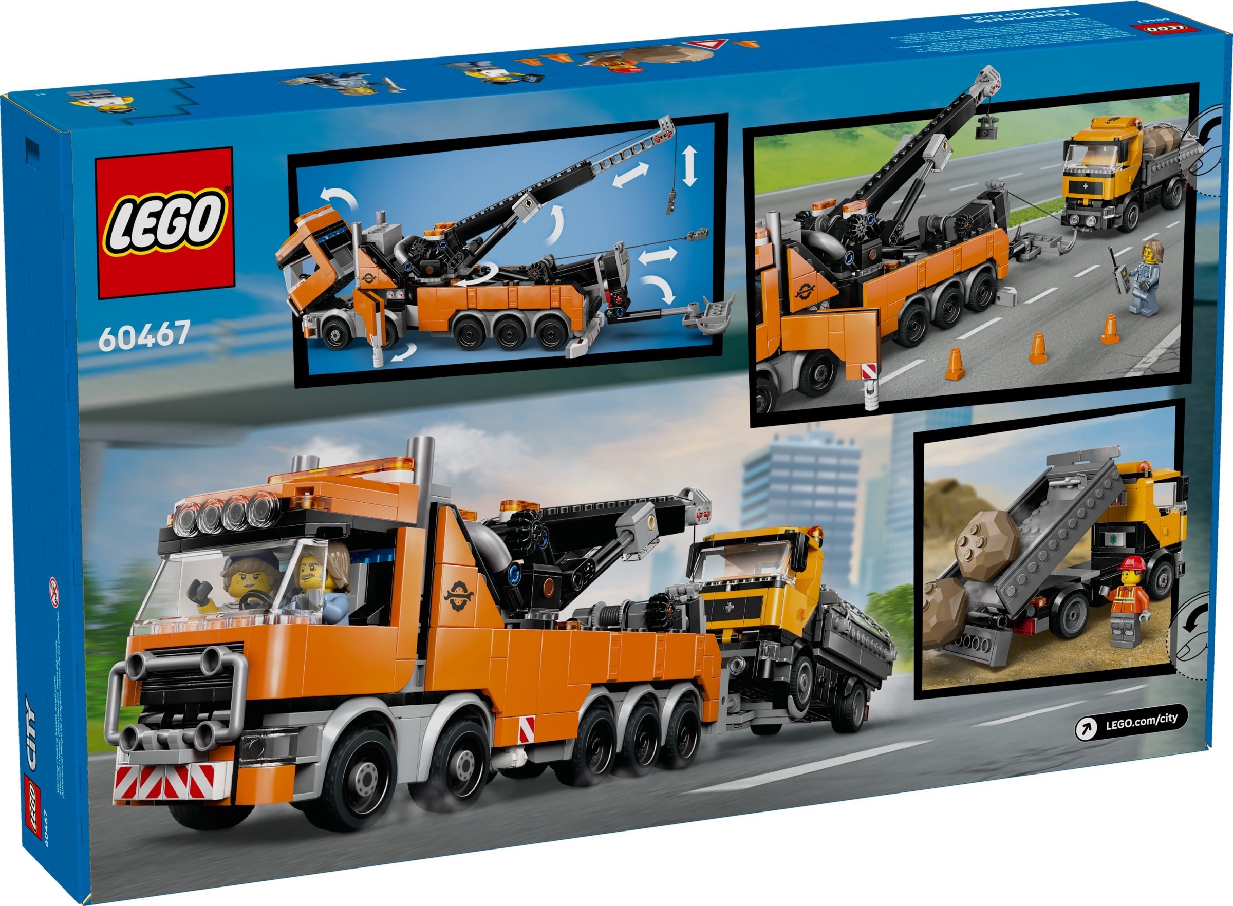 Zware sleepwagen met kraan LEGO-set afbeelding 2
