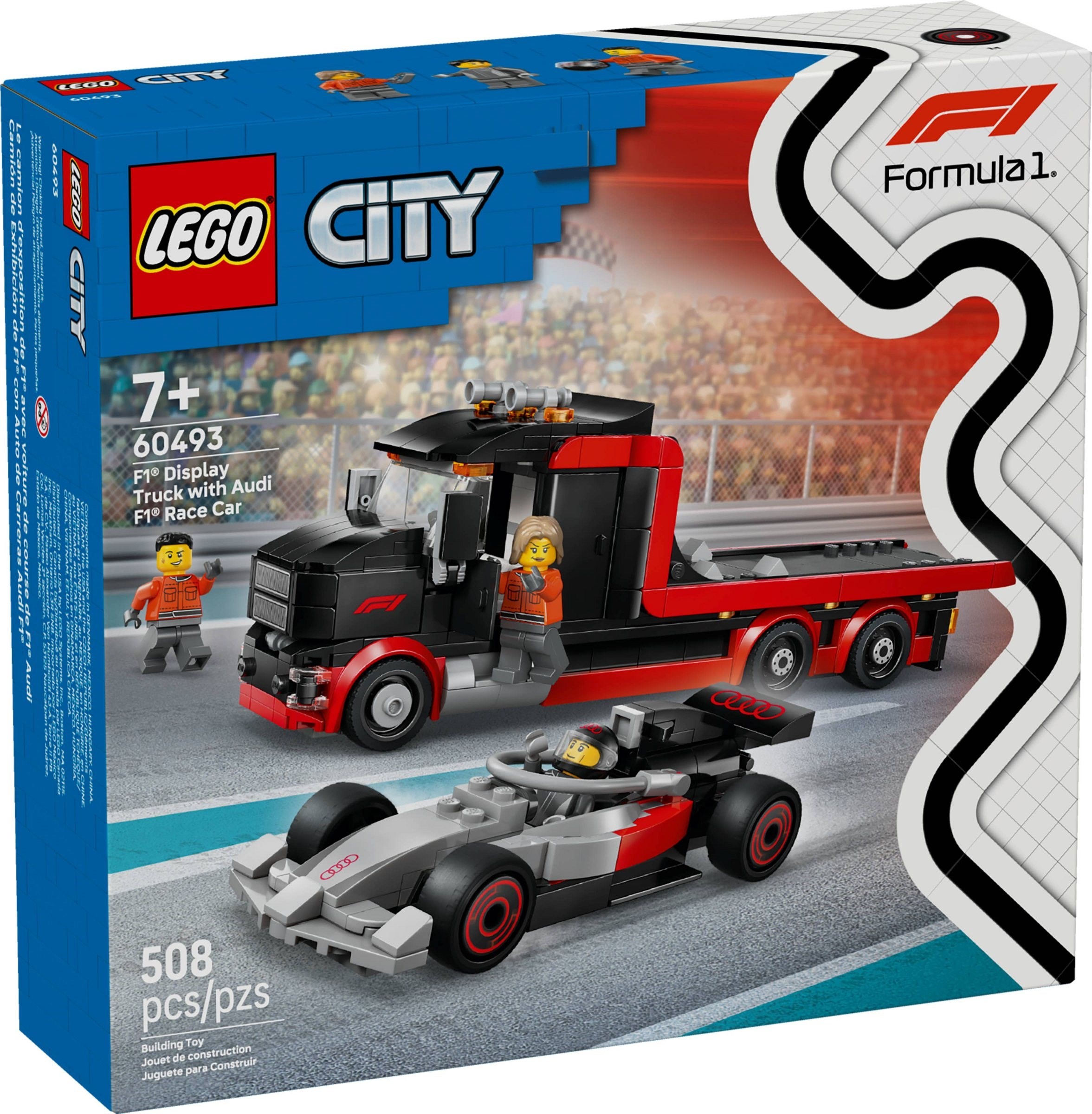 LEGO F1 Display Truck with Audi F1 Race Car set 60493
