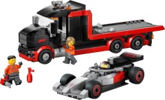F1 displaytruck met Audi F1 racewagen LEGO-set afbeelding 2