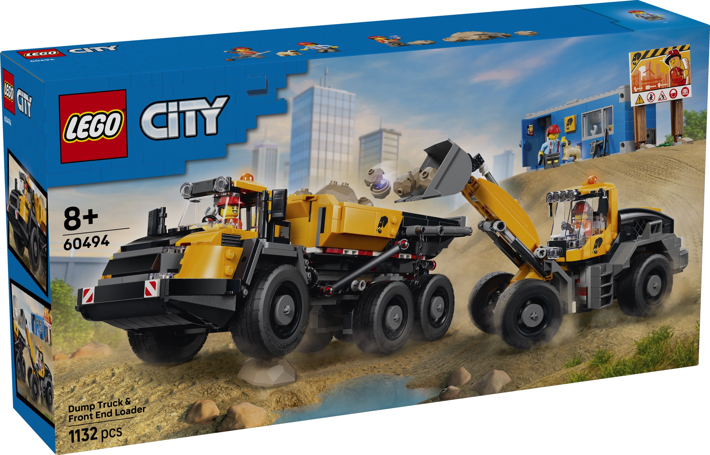 Kiepwagen en voorlader LEGO-set afbeelding 2