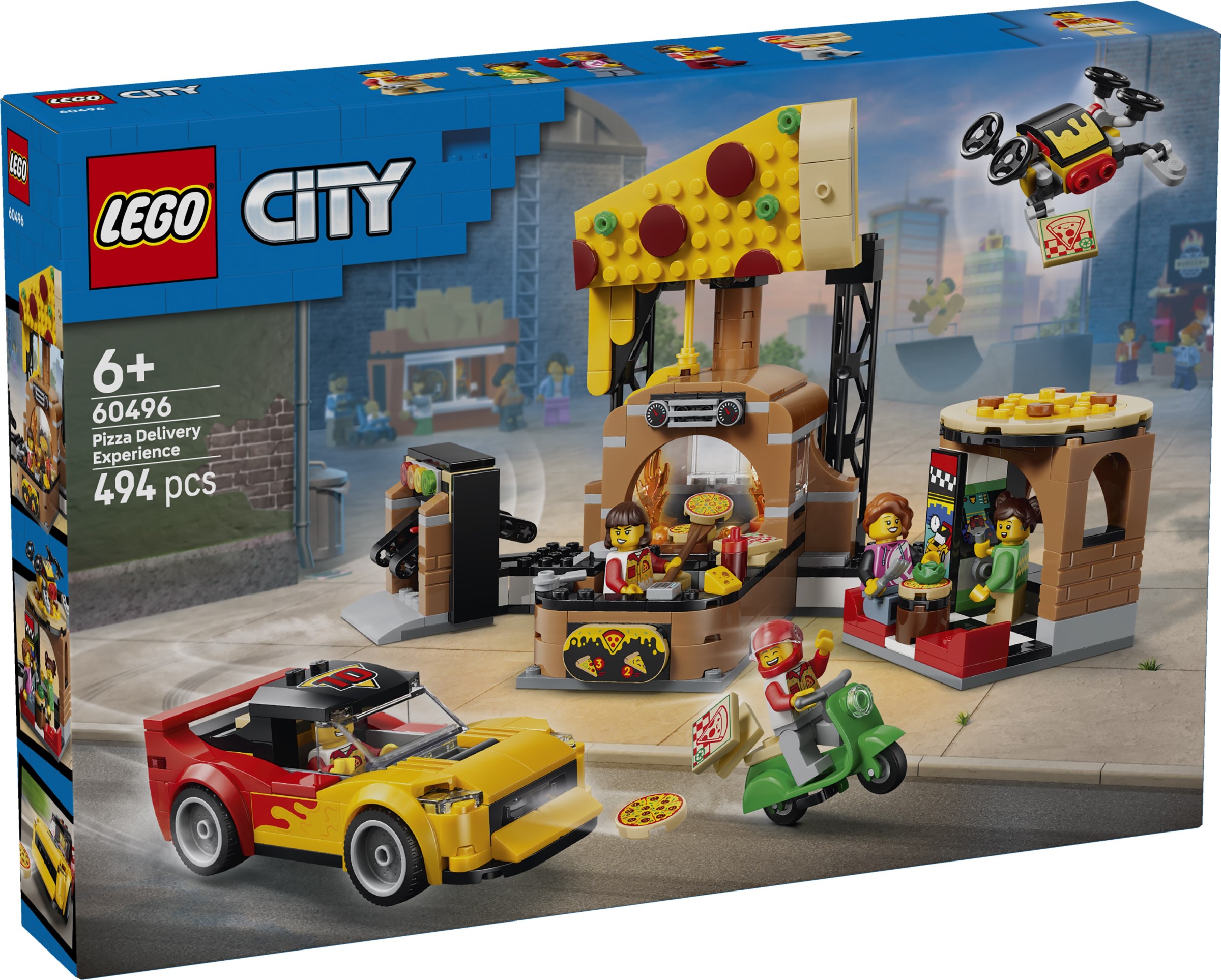 Pizzacentrale met voertuigen LEGO-set afbeelding 2