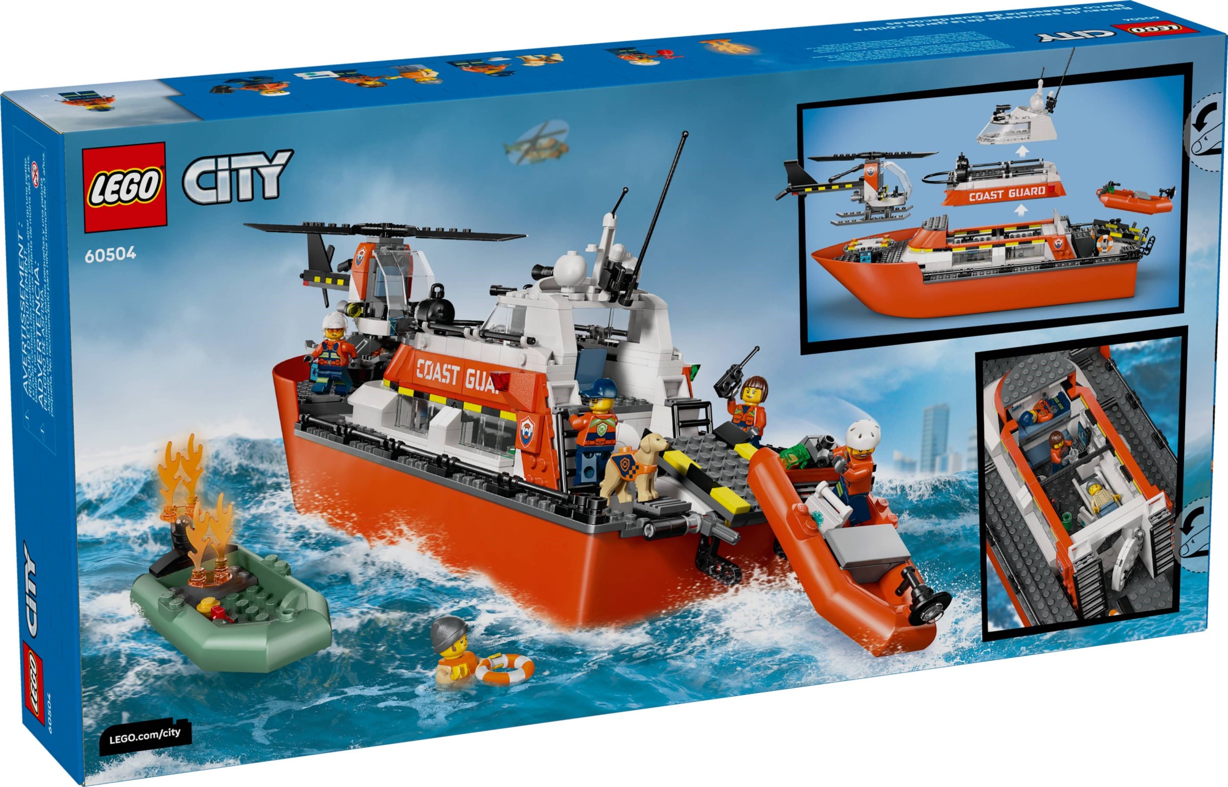 LEGO Coast Guard Rescue Boat & Helicopter set 60504