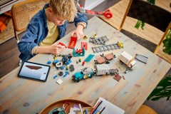 Containertrein met kraan en vrachtwagen LEGO-set afbeelding 10