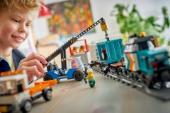 Containertrein met kraan en vrachtwagen LEGO-set afbeelding 12