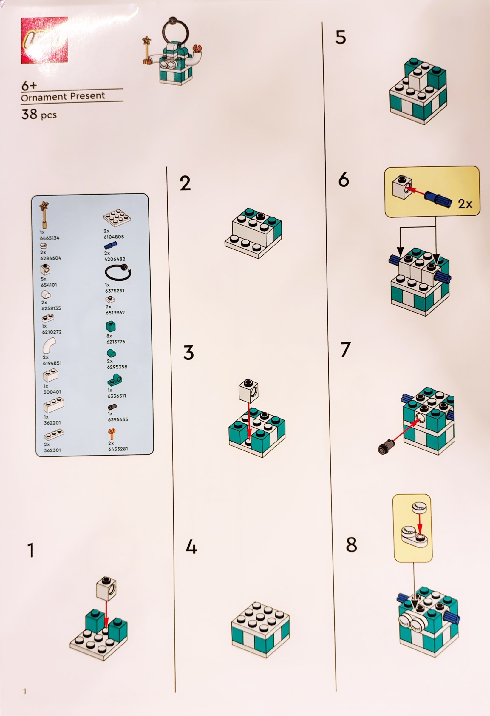 LEGO Ornament Present set 6583587