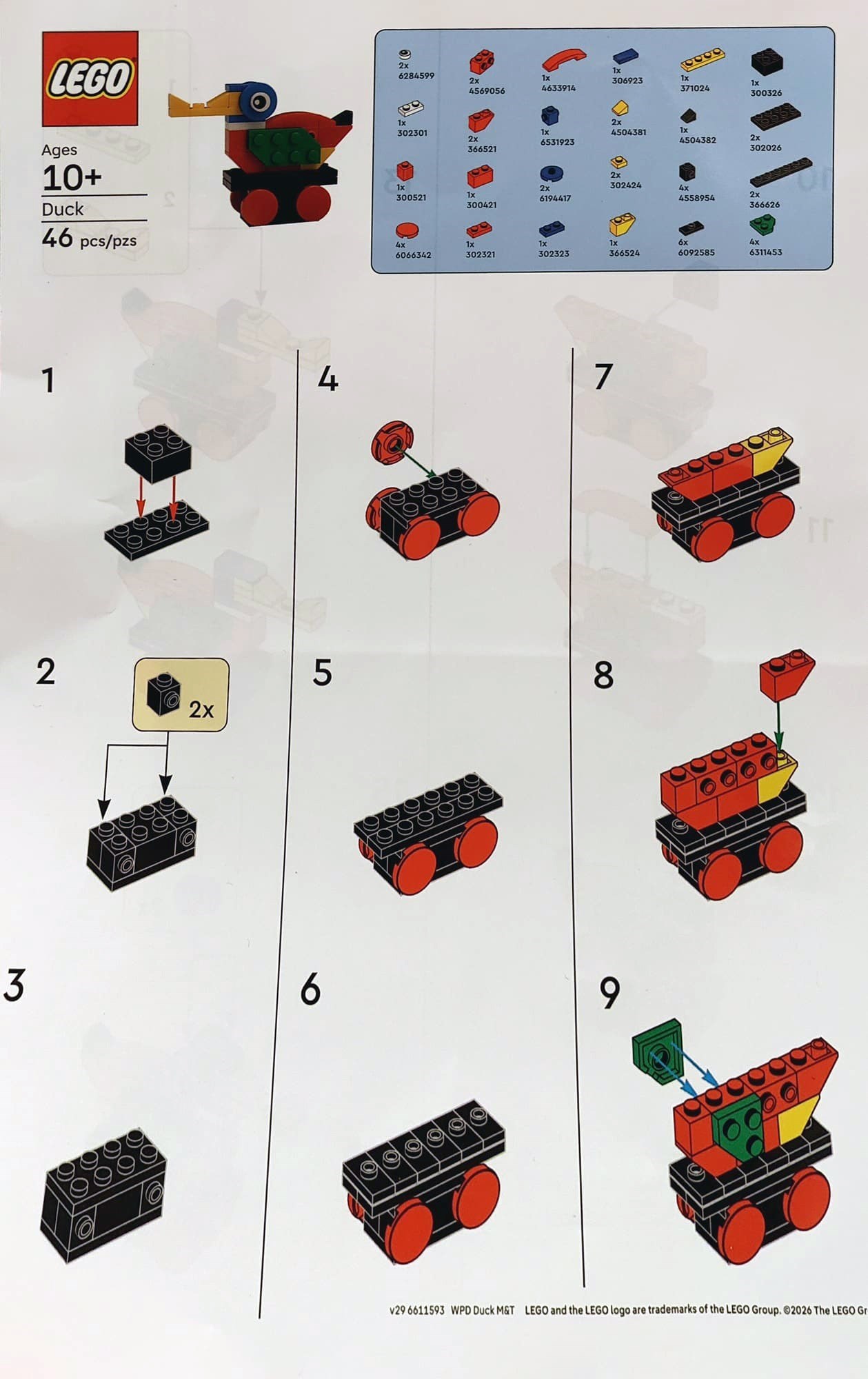 LEGO Duck set 6611593