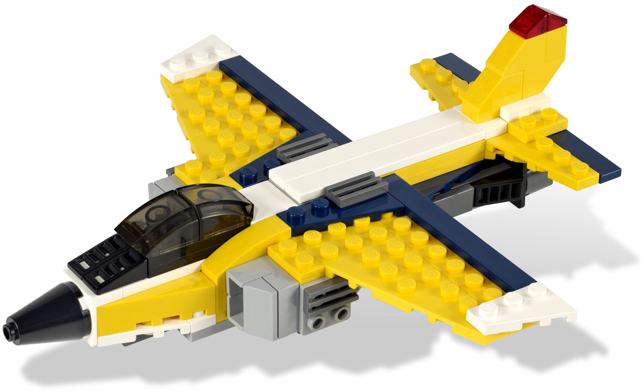 NEW Red White Blue Aeroplane RARE Lego Creator MINI JET AIRPLANE Set 7873