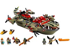 Конструктор LEGO (ЛЕГО) Legends of Chima 70006 Флагманский корабль Краггера Cragger's Command Ship