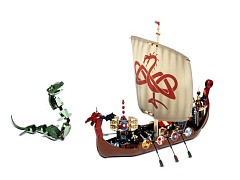 Конструктор LEGO (ЛЕГО) Vikings 7018  Viking Ship challenges the Midgard Serpent 