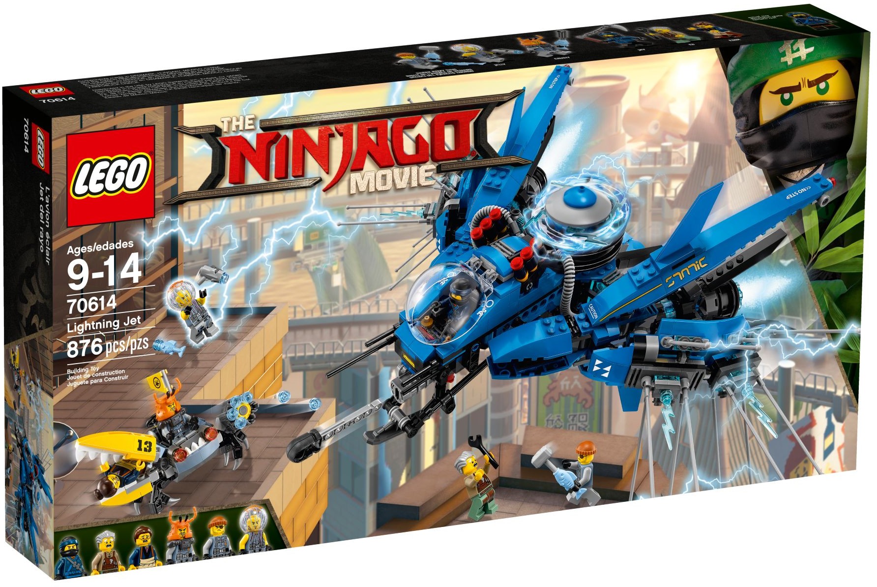 Самолёт-молния Джея Lightning Jet номер 70614 из серии Фильм LEGO Ninjago  (The LEGO Ninjago Movie) Конструктор LEGO (ЛЕГО)