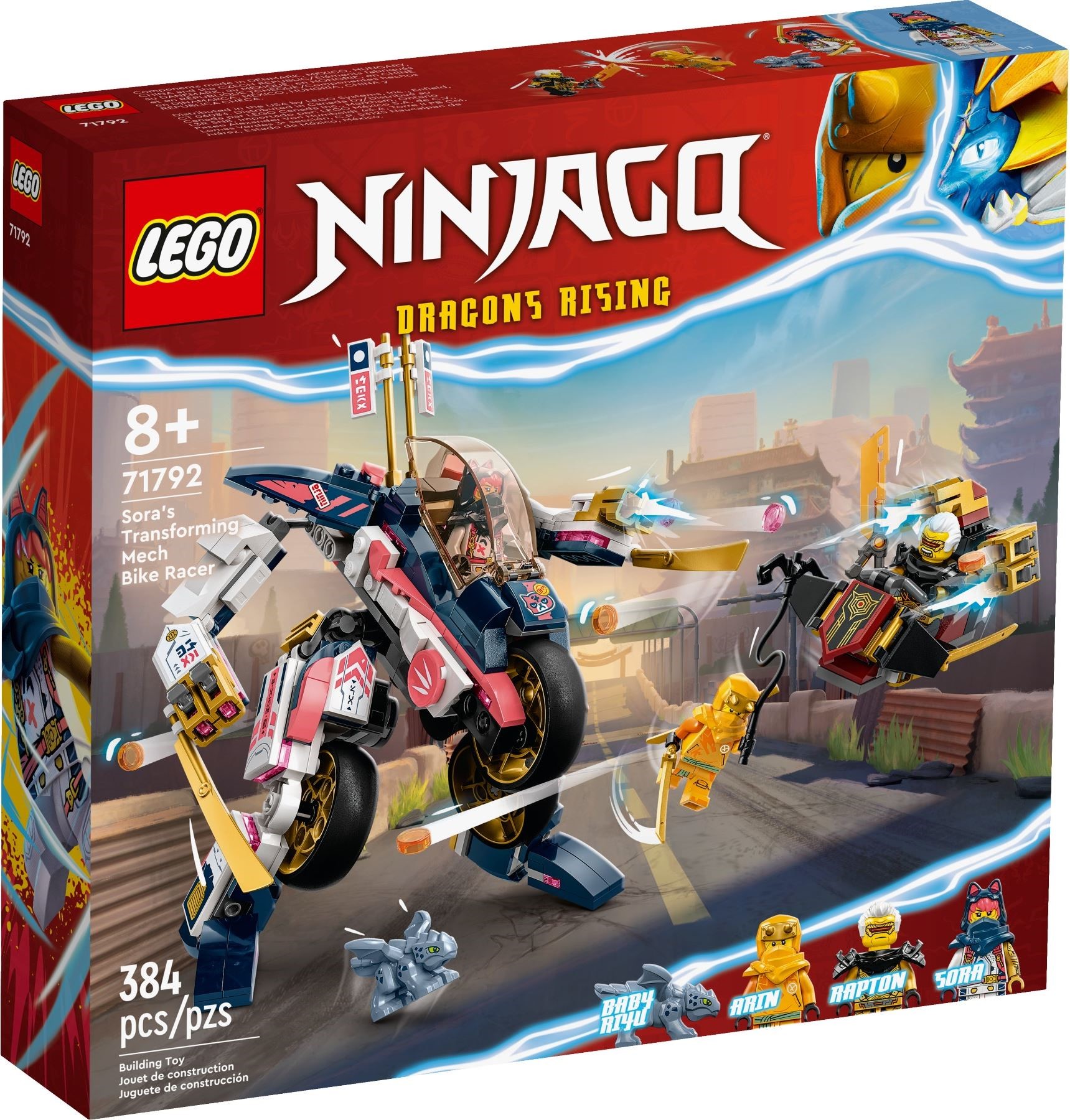 LEGO Sora's Transforming Mech Bike Racer set 71792