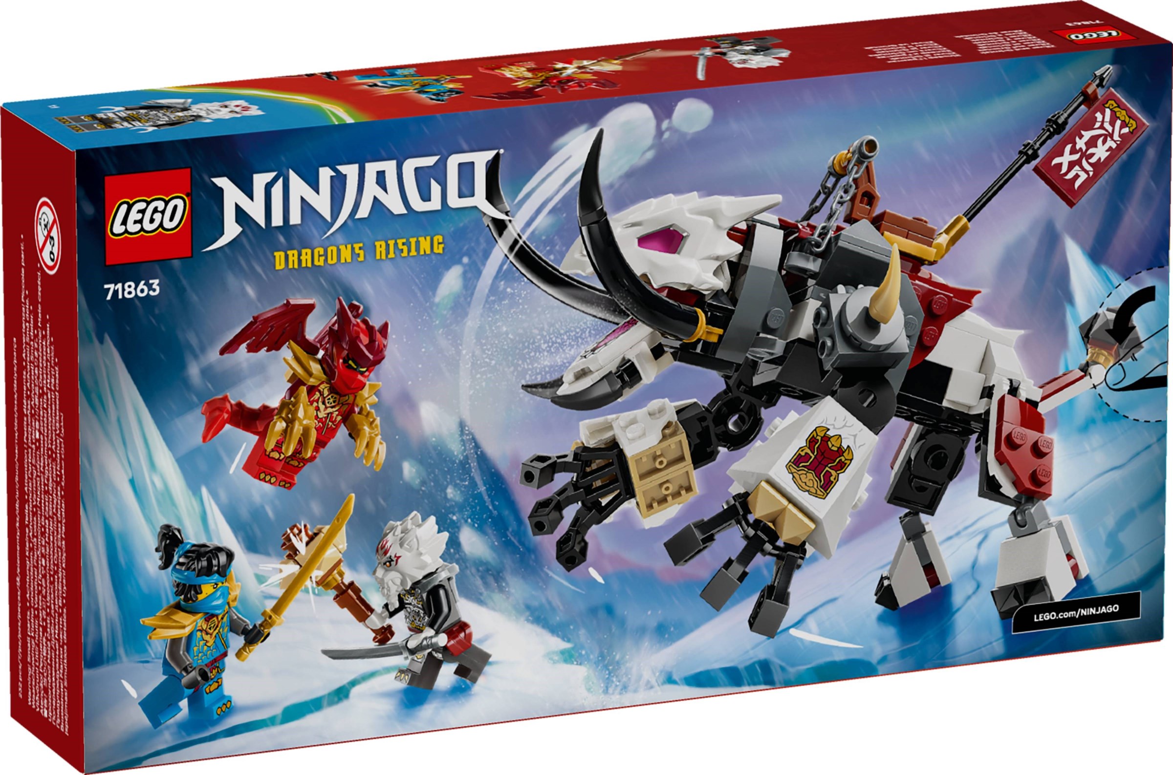 Zilvar en Grimtak het Drakenbeest LEGO-set afbeelding 2