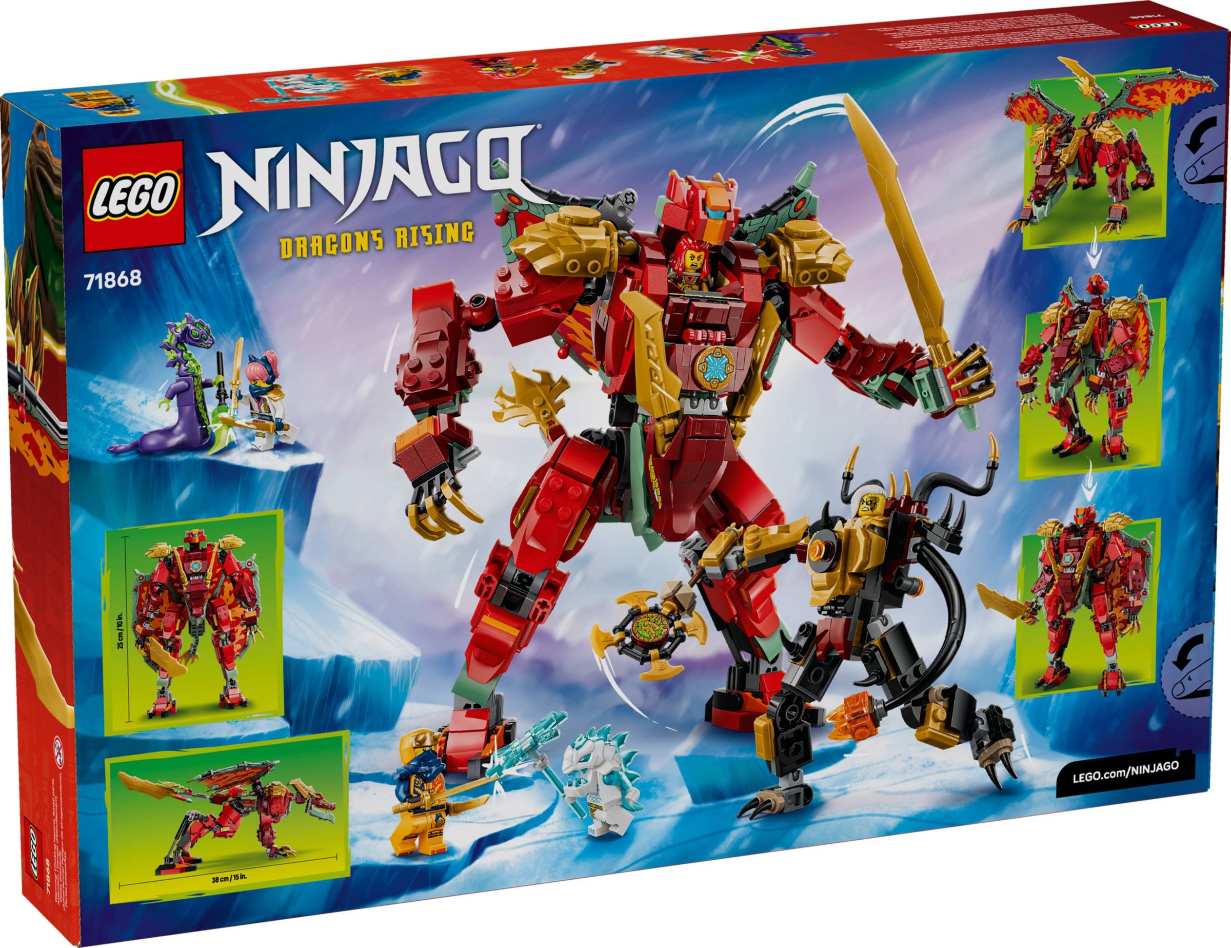 LEGO Wyldfyre's Transforming Dragon Mech set 71868
