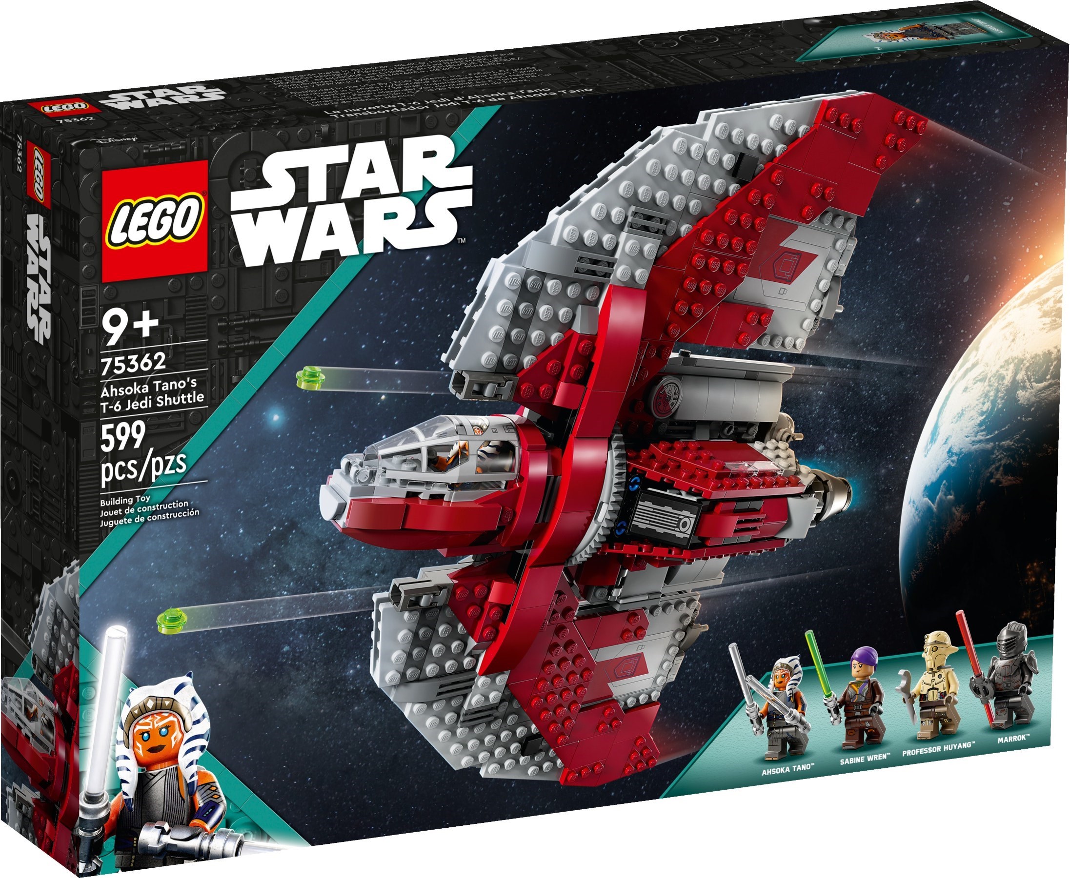 LEGO Ahsoka Tano's T-6 Jedi Shuttle set 75362
