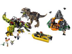 Конструктор LEGO (ЛЕГО) Jurassic World 75938 Бой тираннозавра и робота-динозавра T. rex vs Dino-Mech Battle