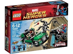 Конструктор LEGO (ЛЕГО) Marvel Super Heroes 76004 Погоня на спайдерцикле Spider-Man: Spider-Cycle Chase