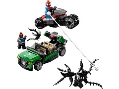 Конструктор LEGO (ЛЕГО) Marvel Super Heroes 76004 Погоня на спайдерцикле Spider-Man: Spider-Cycle Chase