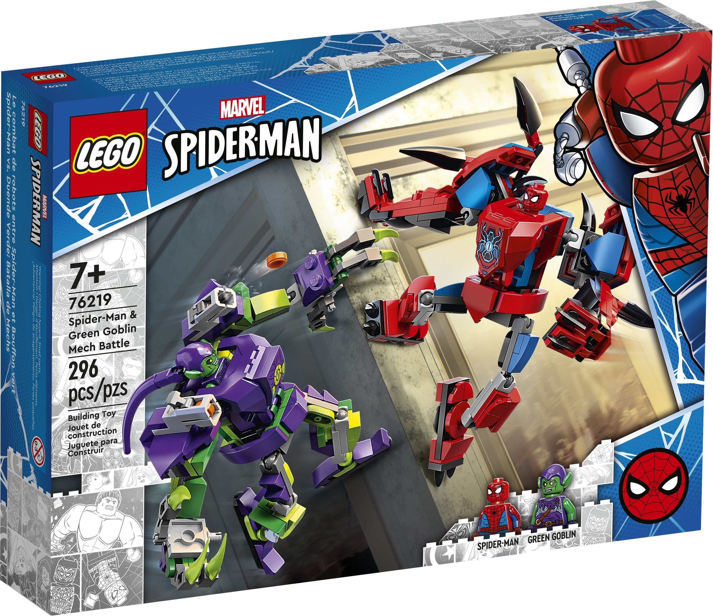 LEGO Spider-Man & Green Goblin Mech Battle set 76219