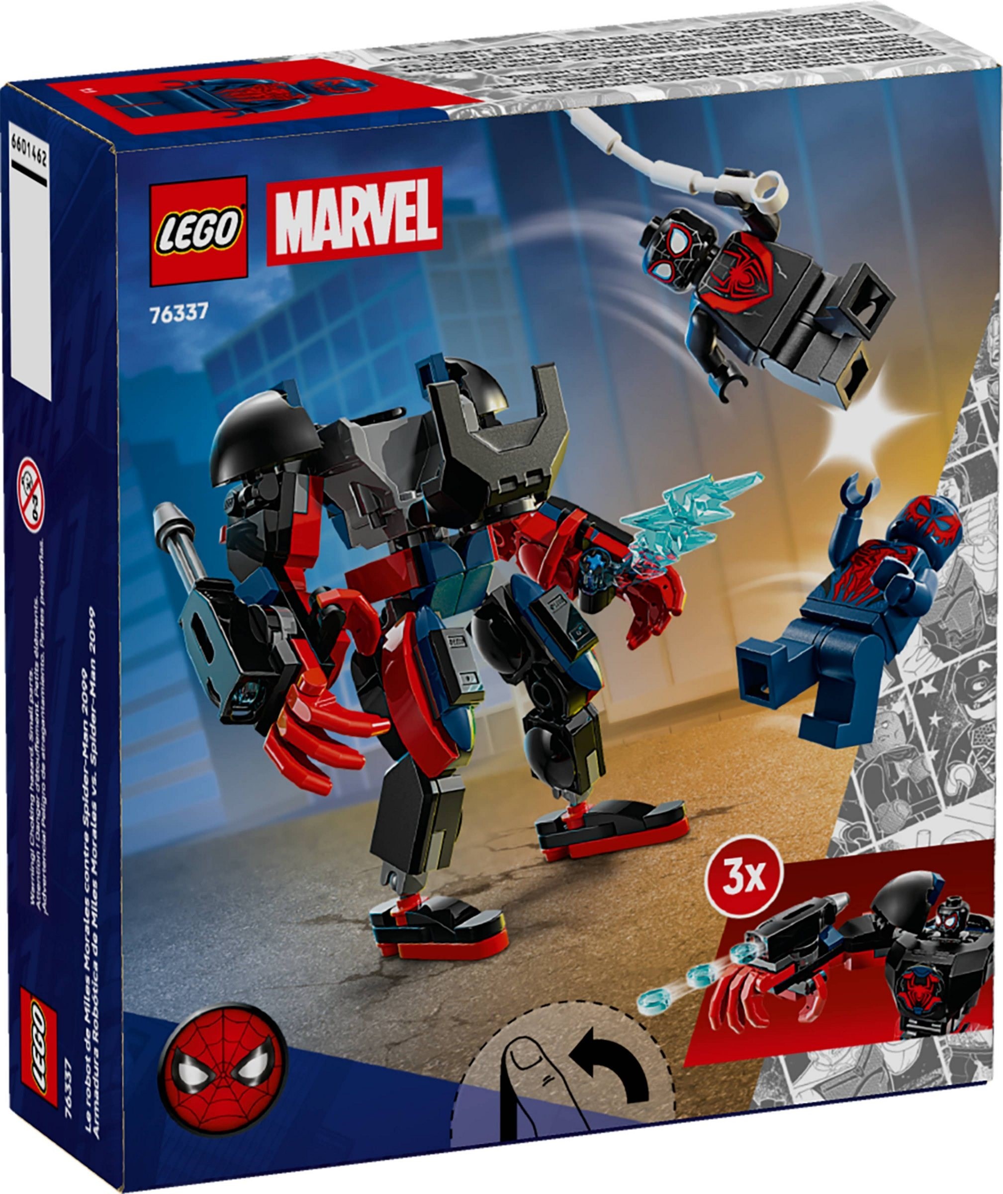 LEGO Miles Morales Mech vs. Spider-Man 2099 set 76337
