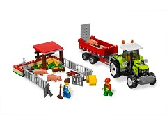 Конструктор LEGO (ЛЕГО) City 7684  Pig Farm & Tractor