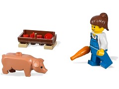 Конструктор LEGO (ЛЕГО) City 7684  Pig Farm & Tractor