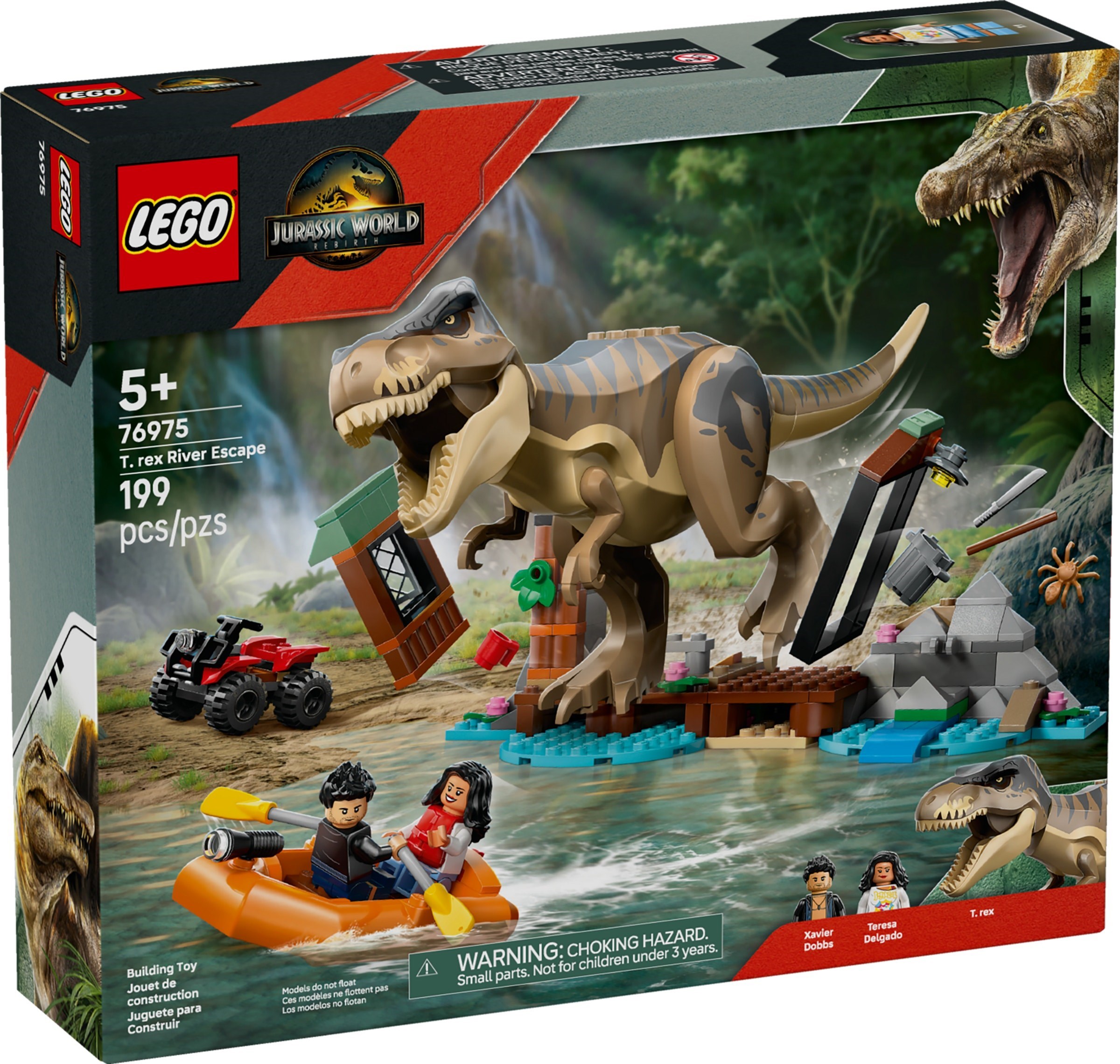 LEGO T. rex River Escape set 76975