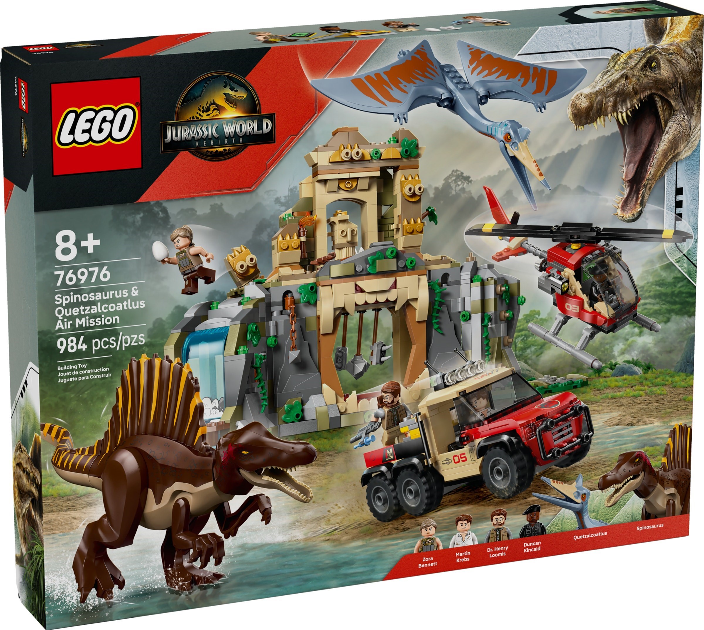 Spinosaurus en Quetzalcoatlus luchtmissie LEGO-set afbeelding 2