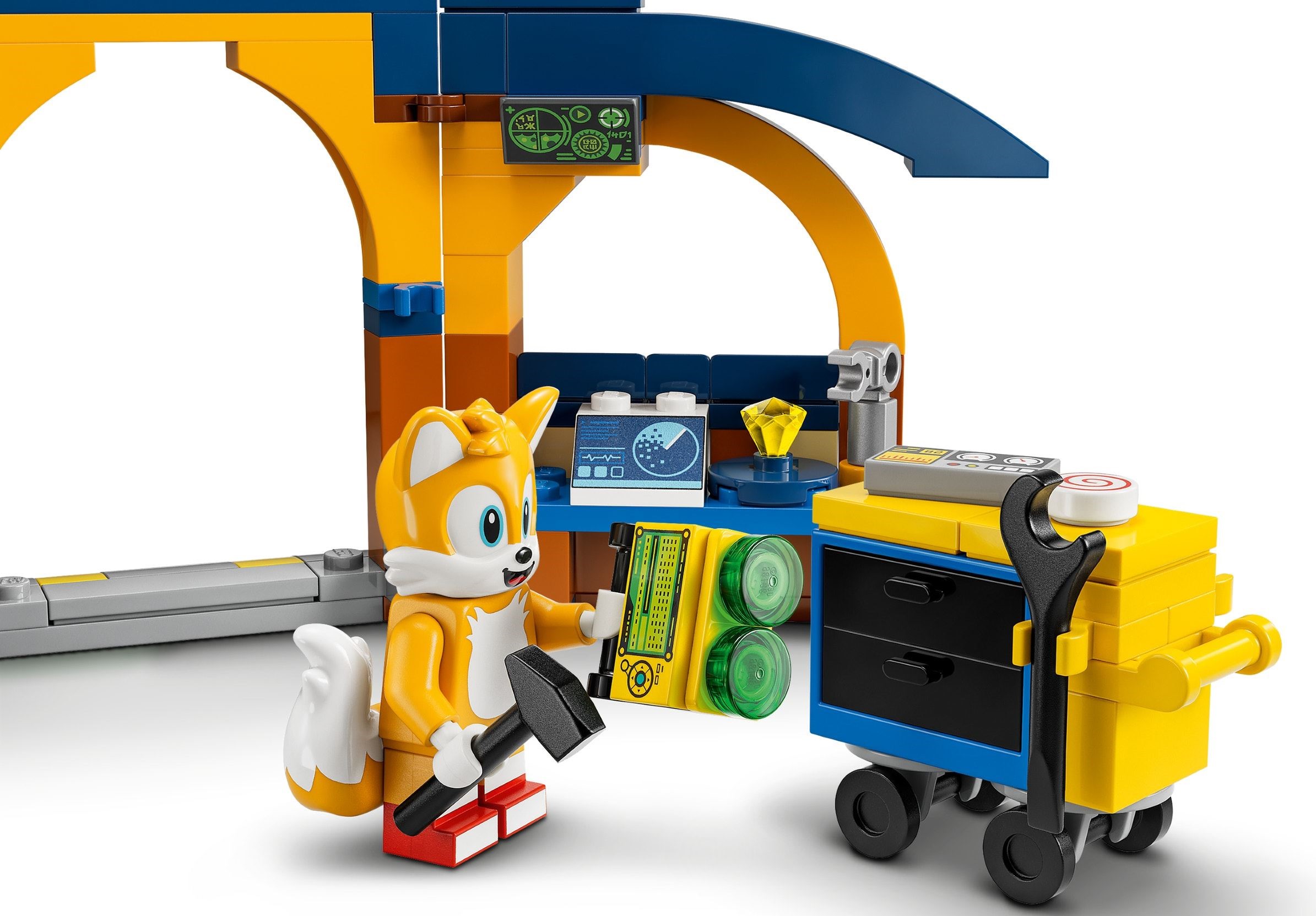 Tails' Workshop and Tornado Plane