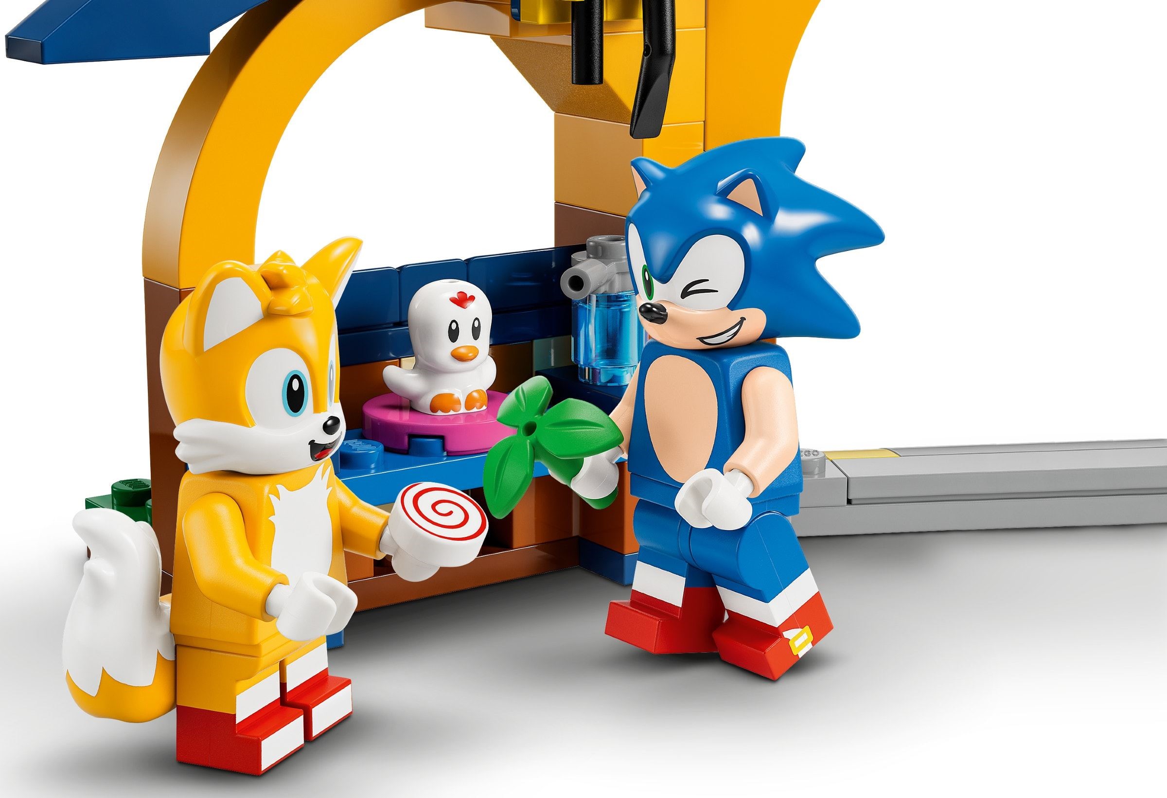 Tails' Workshop and Tornado Plane