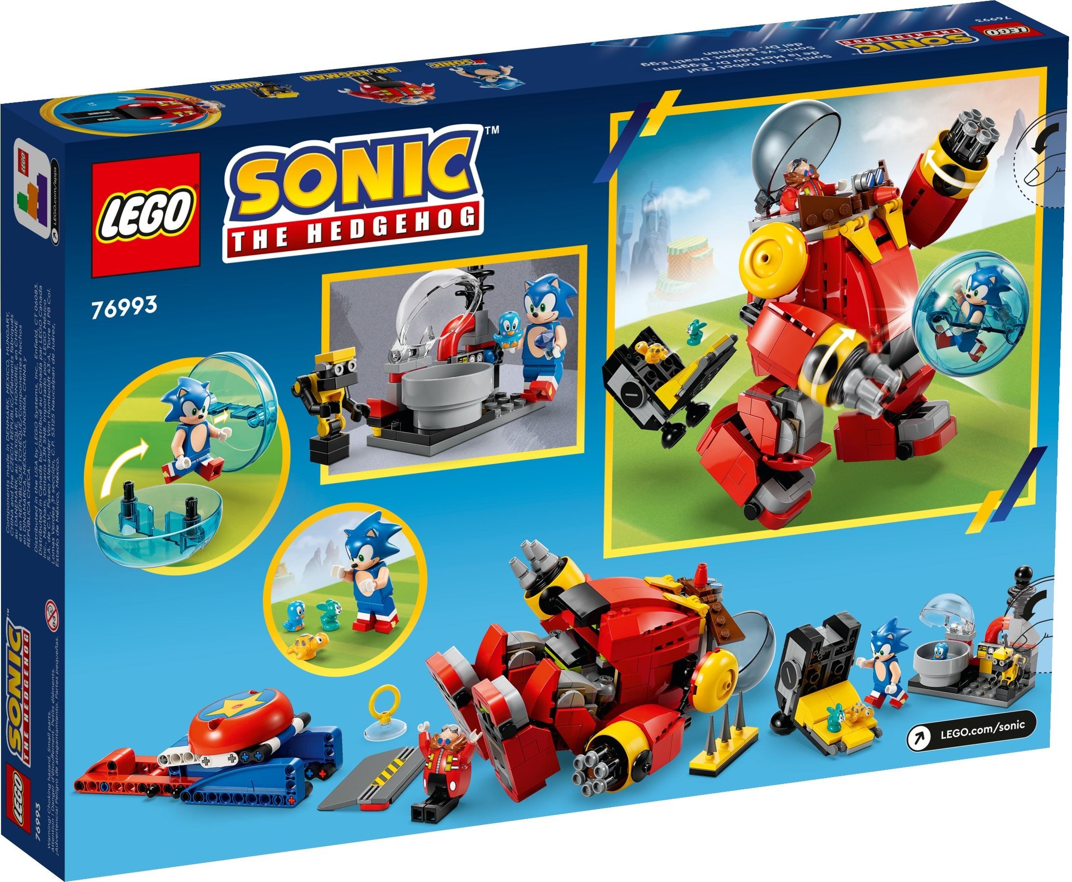 Sonic the Hedgehog returns to Lego in new revealed sets