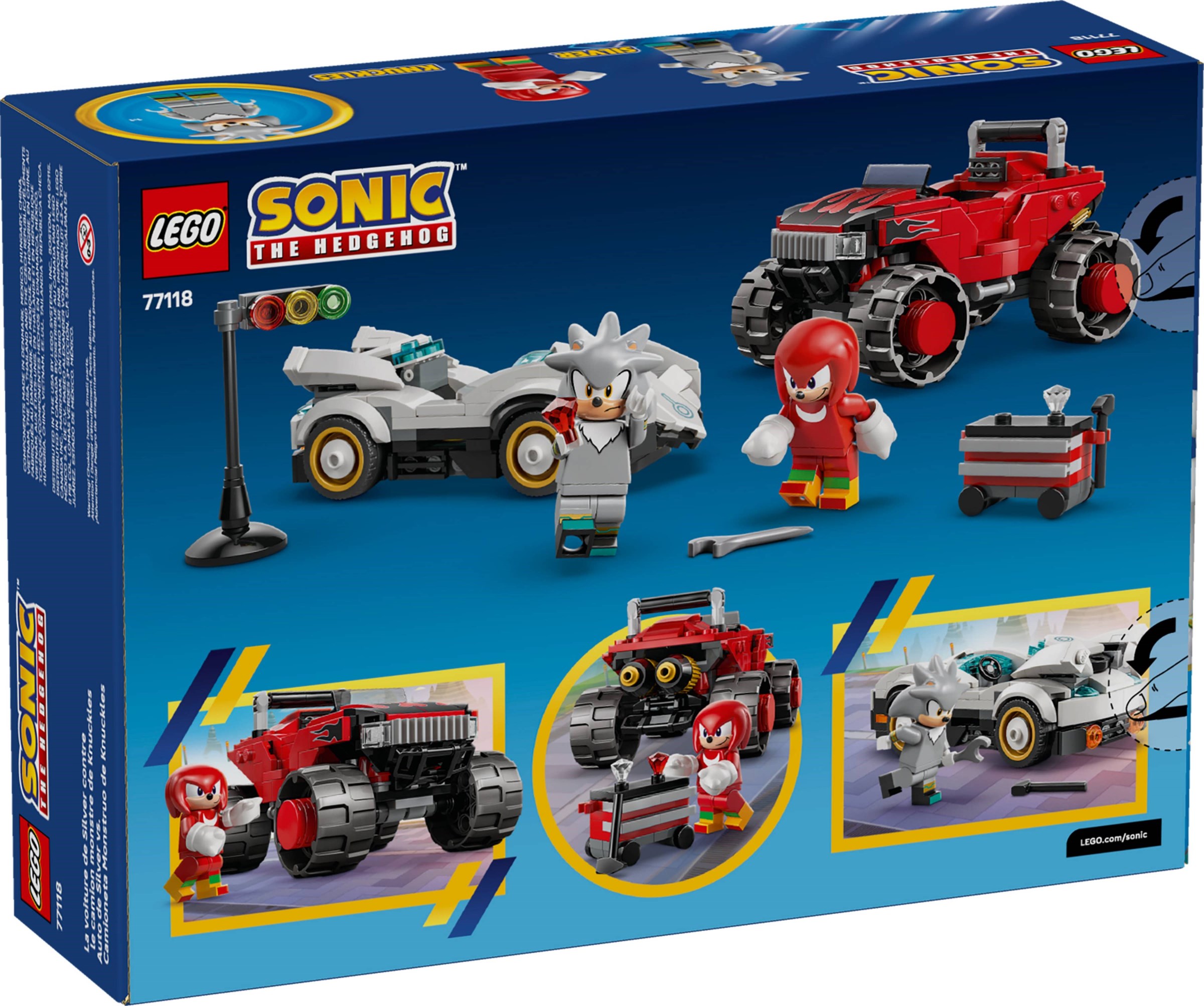 Silvers auto vs. Knuckles' monstertruck LEGO-set afbeelding 2