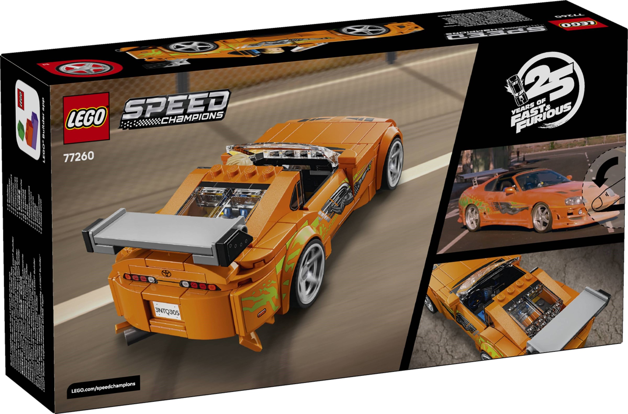 The Fast and The Furious Toyota Supra MK4 LEGO-set afbeelding 2