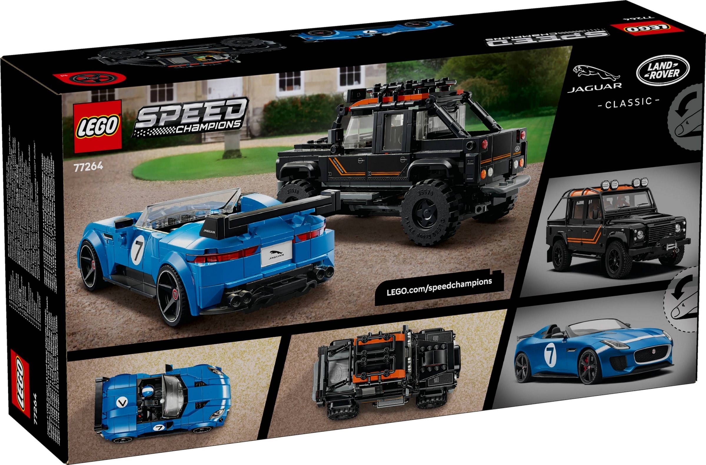 フェイジョア　トライアンフ 11 LEGO Speed Champions Jaguar F-TYPE Project 7 & Land Rover Defender