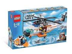 Конструктор LEGO (ЛЕГО) City 7738  Coast Guard Helicopter & Life Raft