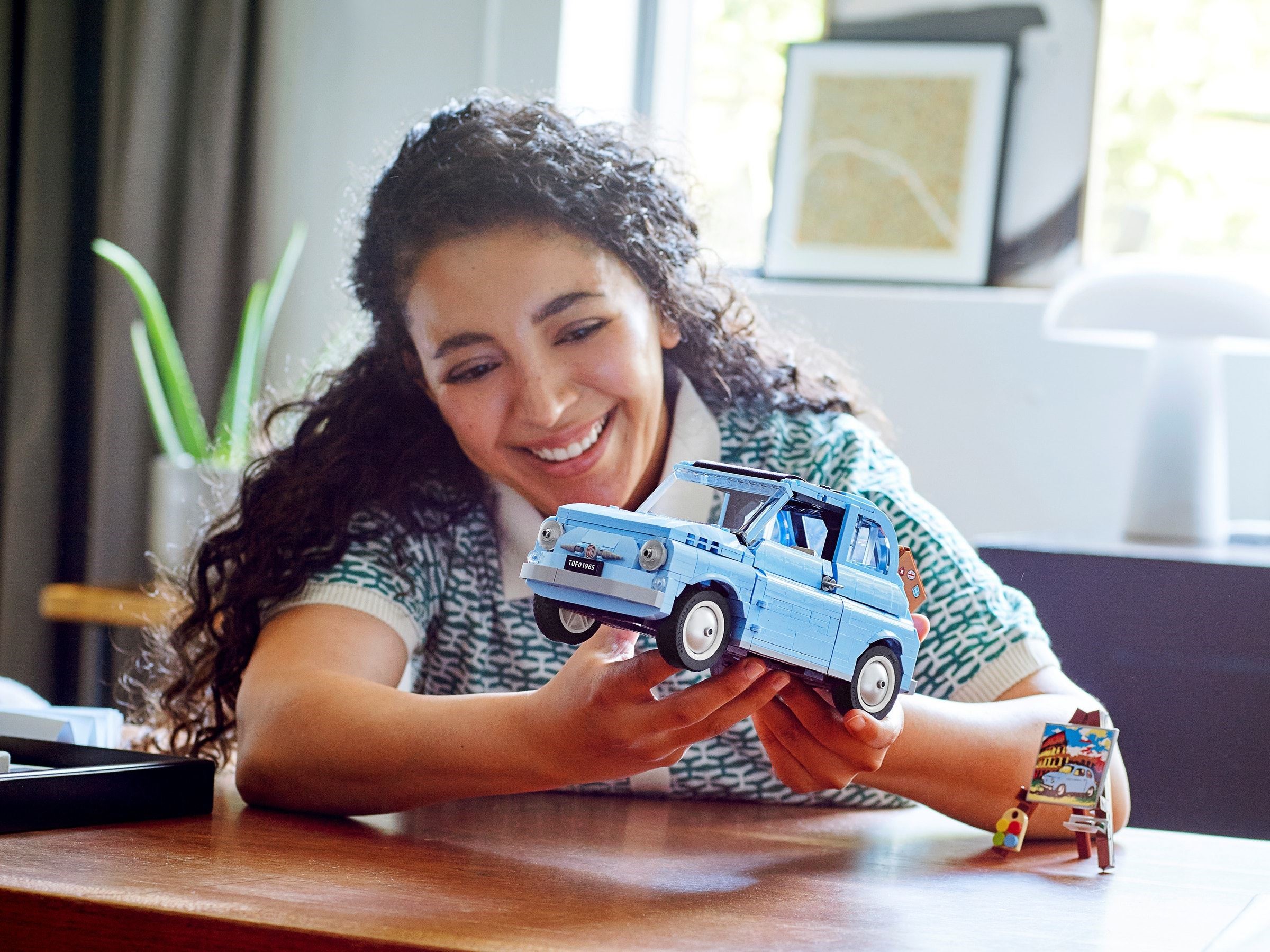 LEGO Fiat 500 - Bright Light Blue Version set 77942