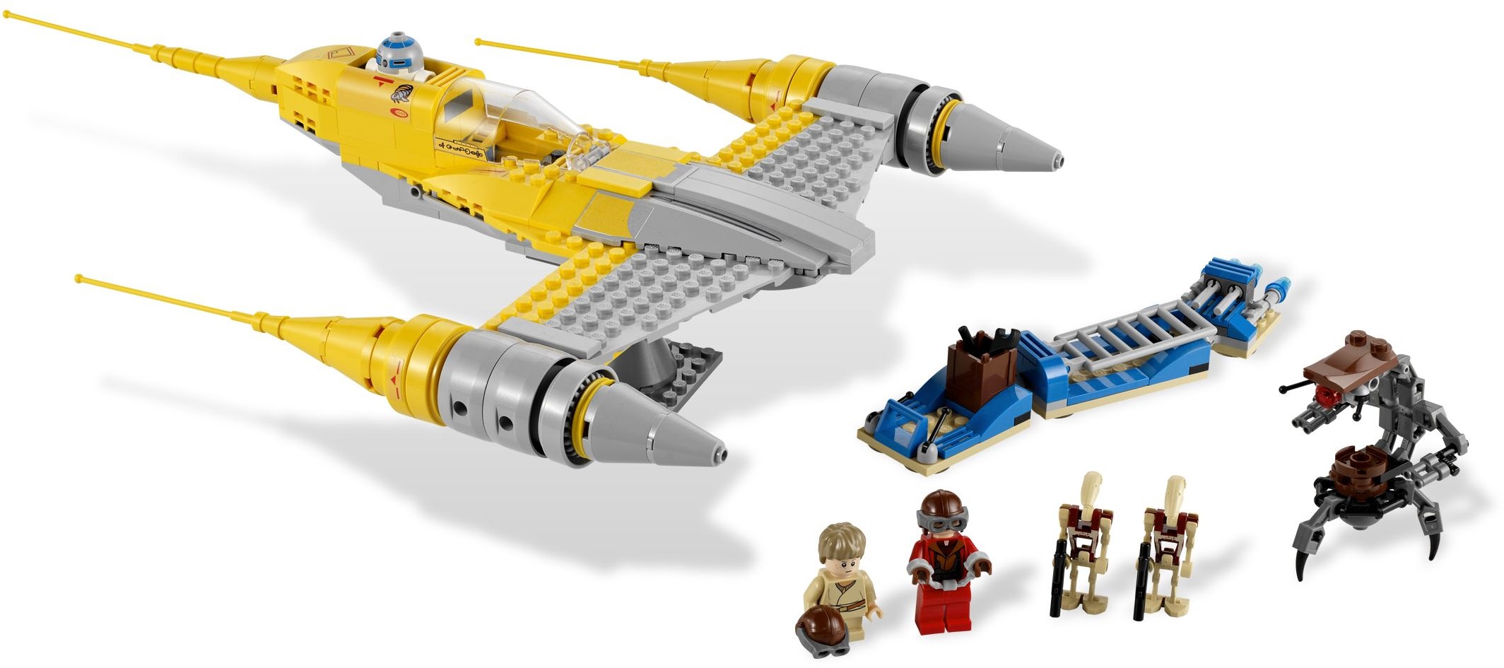 Naboo Starfighter номер 7877 из серии Звездные Войны (Star Wars)  Конструктор LEGO (ЛЕГО)