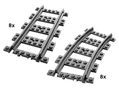 Конструктор LEGO (ЛЕГО) City 7896  Straight and Curved Rails