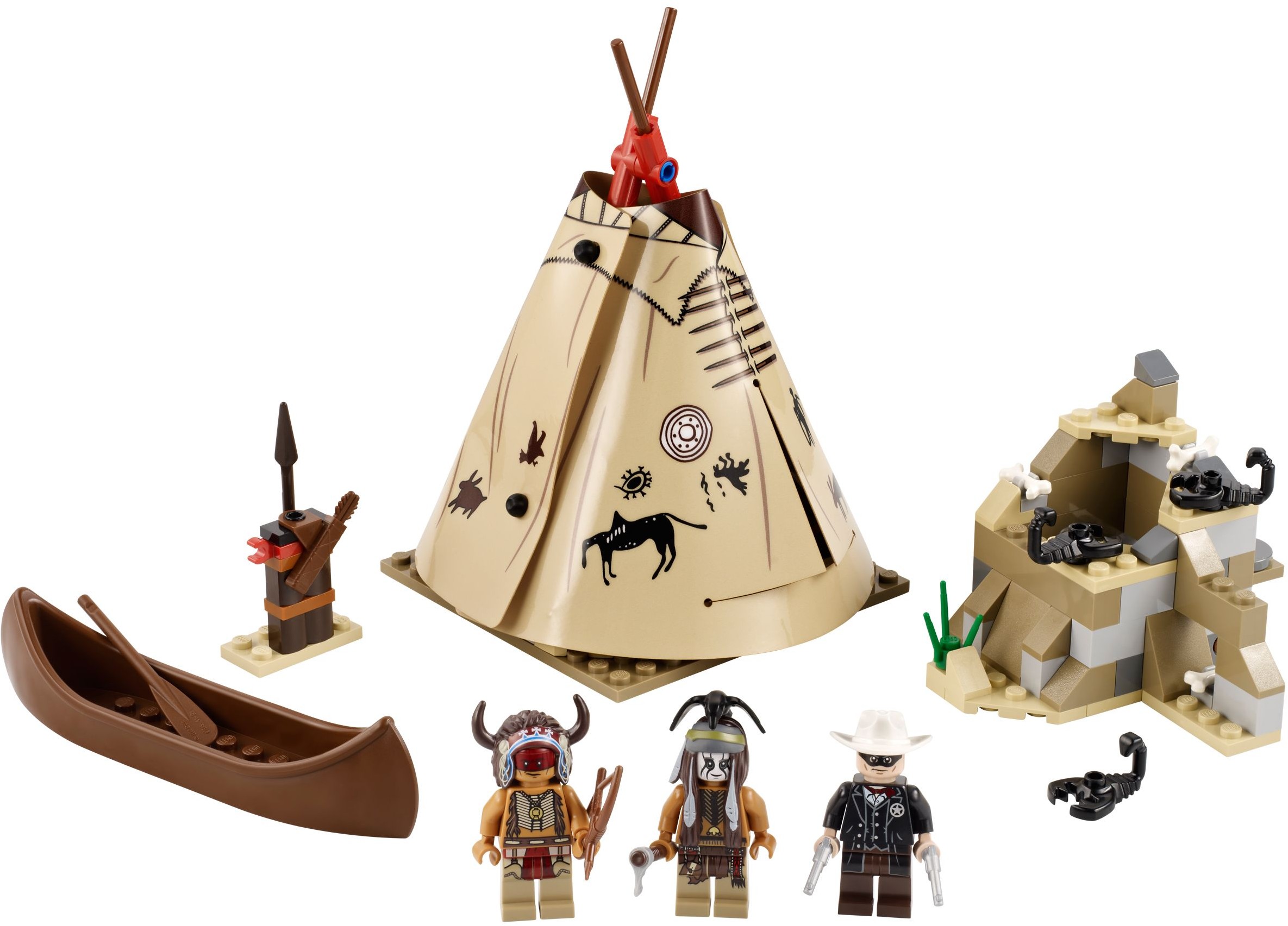 Comanche Camp номер 79107 из серии Одинокий Рейнджер (The Lone Ranger)  Конструктор LEGO (ЛЕГО)