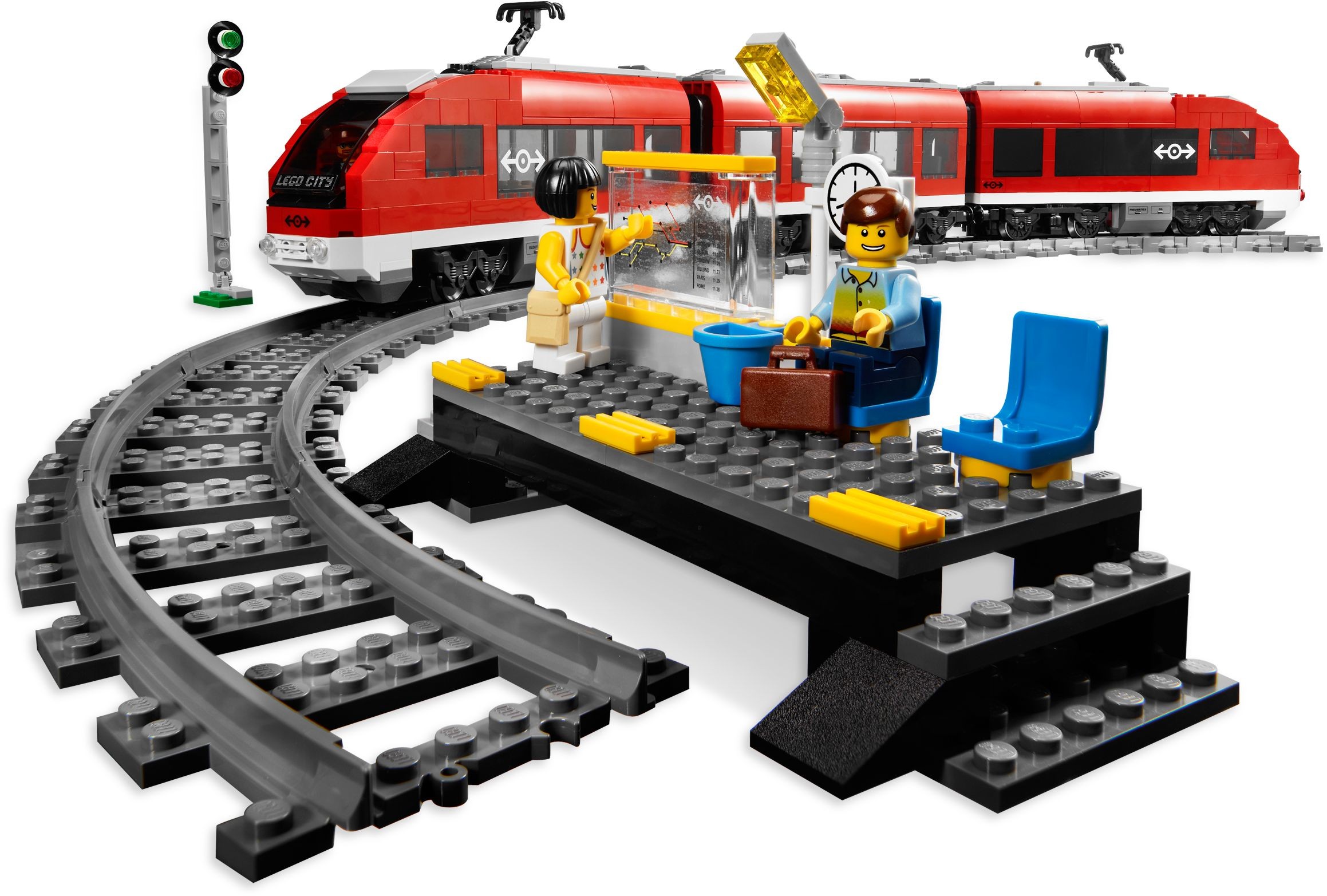 Lego city red passenger train online