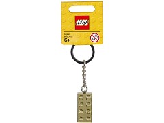 Конструктор LEGO (ЛЕГО) Gear 850808  Gold 2 x 4 Stud Key Chain
