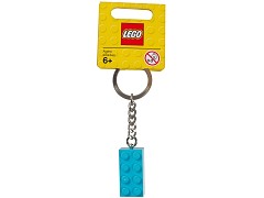 Конструктор LEGO (ЛЕГО) Gear 853380  Turquoise Brick Key Chain
