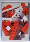 28 Bricks with 1, 2, 4, 6 and 8 Studs [Red/White], zdjęcie 2